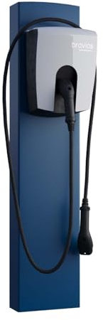 Universeller Wallbox Standfuß FlexiMount mit Bodenanker in Blau