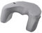 Desk Pillow for Laptop, Large Reading Pillow for Adults, Arm Rest Pillow with Cup Holder, Memory Foam for Working, Grey