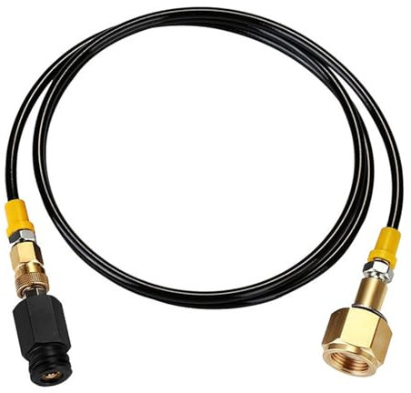 HAFRILY CO2 Zylinder Adapter mit Filternetz 1.5m Soda Schlauch Quick Connect für Sodastream W21.8-14 CGA320 und Die Meisten Soda Maschine