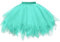 Ballett Tüllrock Damen, Klassisch Tutu Damen Rock 3 Lagig Elastisch Tüll Retro 50er Puffy Tütü Rock Minirock Rockabilly Tanzrock Partykleid Karneval Party Kostüm
