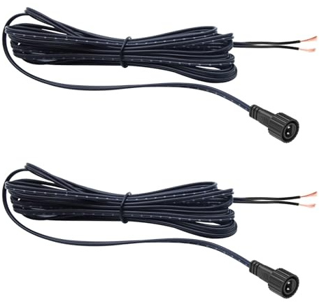 Premium Waterproof 3M LED Power Wire Lead for CZJUTAI Power Transformers - Durable DC 2 Pin Connector for Outdoor & Indoor Use [LED4]