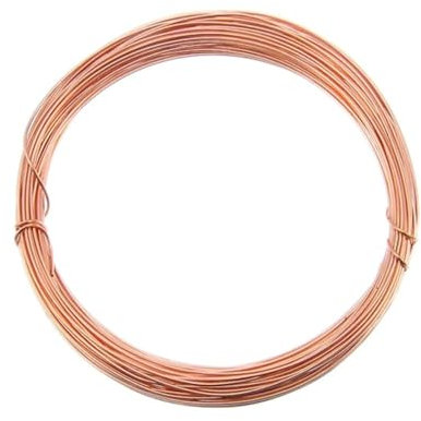 Bare Copper Craft Wire - 1mm 18 Gauge 10m, Wire for Sculpting, Craft Floral Making, Jewellery Making, Wire Weaving and Wrapping, Electroculture Copper Wire, 99.9% Pure Copper Wire