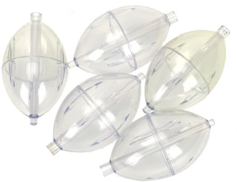 Losueeun 5 Stück Angeln Klare Schwimmkörper Slip Strike Indikator Oval Schwimmkörper Spinner Oberfläche Blase Schwimmkörper Angeln Outdoor Teile