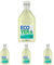Ecover, Detergente líquido lavadora ecológico para ropa blanca y de color, Fragancia Honeysuckle, Jasmine, Universal 1L, 20 lavados (Paquete de 4)