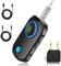 Adattatore Bluetooth 5.0 2-in-1 Trasmettitore Ricevitore, Dual Pairing per 2 Cuffie con Jack 3.5mm AUX, Bassa Latenza per TV/Aereo/Auto, Compatibile AirPods/Auricolari Wireless, Casa e Palestra