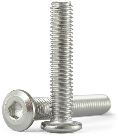 GuoYomm 10 lots de vis à tête fraisée M6 x 80 mm avec six pans creux, en acier inoxydable 304 (A2/V2A/VA), vis à tête plate pour meubles, vis métalliques inoxydables