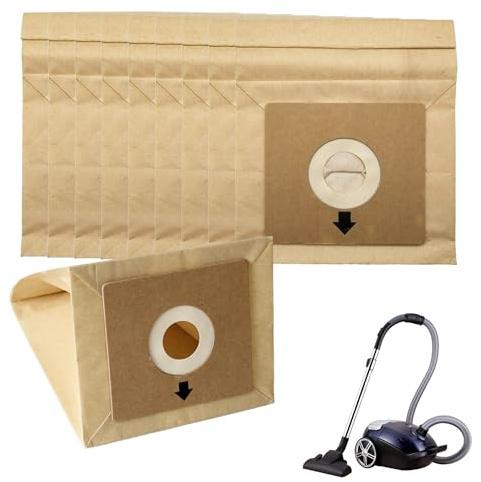 10Pcs Vacuum Cleaner Bags for Bush Argos | Strong Paper Hoover Bags for Bush Model VCB35B15C1J7W-70 Argos Value VC-401 VC-402 VYTRONIX RBC02 BC-402 BC-501