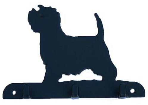 Westie Schlüsselbrett, 3 Haken Rack