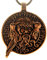 Kiss of Leather Odin mit Raben Anhänger aus Bronze mit Baumwollband Br. 131