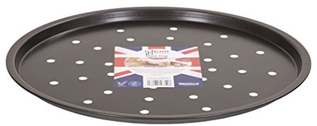 Wham Non-Stick Pizza Tray, Steel, Silver/Graphite, 33 x 33 x 1.5 cm