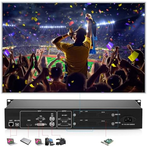 Uniharpa Kystar KS600 Processeur mural vidéo HDMI à écran LED HD Charge maximale de 1920 × 1200 @ 60 Hz