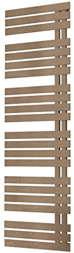 Schulte H02416950 Badheizkörper Breda, 169 x 50 cm, 718 Watt Leistung, Anschluss unten, Café braun, Heizkörper mit Handtuchhalter-Funktion