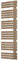 Schulte H02416950 Badheizkörper Breda, 169 x 50 cm, 718 Watt Leistung, Anschluss unten, Café braun, Heizkörper mit Handtuchhalter-Funktion