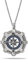 inSCINTILLE Collana Rosa dei Venti Uomo in Acciaio Inossidabile con Ciondolo Nautico e Zirconia Cubica (Blu)