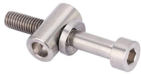 Alomejor M5x30 / 35 / 40mm Tornillos de Titanio para Bicicleta Tija de sillín de Bicicleta Tija de sillín Perno Fijo Tornillo de Cabeza Redonda para Tubo de Asiento de Bicicleta(Titanium M5x35)