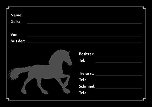Tierisch werben Boxenschild Stallschild Stalltafel Pferd DIN A4