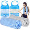 BOGI 2-Pack Kühltuch, Kühltücher für Hals und Gesicht-40 x12-Eistuch für sofortige Kühlung, weiches atmungsaktives Kühltuch, Bleiben Sie kühl für Yoga, Sport, Fitnessstudio, Camping