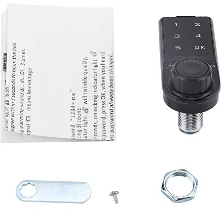 Mot De Passe Électronique Serrure D'Armoire, Combinaison De Code Numérique Touch Keypad Keyless Lock Consigne De Sécurité Intelligente Pour Letter Box Drawer Gym Spa(L = 30 Mm)