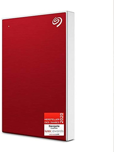 Seagate One Touch 1TB tragbare externe Festplatte, PC, Notebook & Mac, USB 3.0, Rot, inkl. 2 Jahre Rescue Service, Modellnr.: STKB1000403