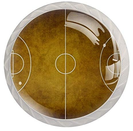 Basketball Court Floor Cabinet Door Knobs Handles Pulls Cupboard Handles Drawer Wardrobe 4pcs