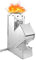 Klappbar Campingkocher Holzvergaser Camping Holzofen Edelstahl Faltbar Outdoor Ofen für Camping, BBQ, Picknick,Outdoor Backpacking