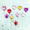 10 bellissime candele a forma di cuore e stella, per compleanno, multicolore, per decorare torte, per feste, matrimoni (multicolore, a forma di cuore e di stella, 10 pezzi)