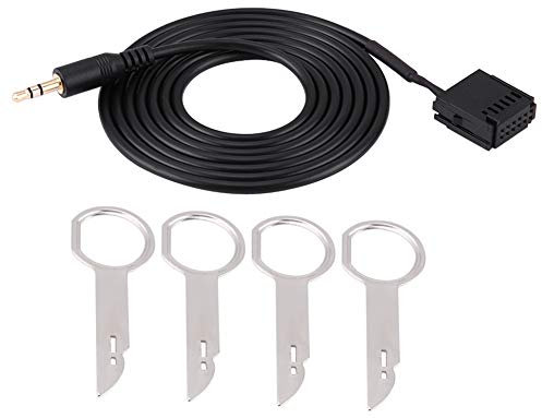 Cable Auxiliar/Coche o AUX Cable Adaptador para 6000CD Mondeo con Herramienta de eliminación de CD Llaves 6000cd Cable Auxiliar para Focus 6000cd 6000 CD 6000 CD