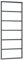 vidaXL Puerta Corredera Entrada Corrediza Deslizante Hogar Cuarto de Baño Sala de Estar Salón Habitación ESG Vidrio y Aluminio 76x205 cm Negro