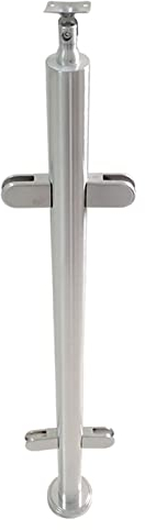 WangXLDD Glas Balustrade Pfosten, 304 Edelstahl Treppengeländer Bannister Pfosten 85cm/105cm seidenmatt gebürstet Treppengeländer für Innen- und Außenbereich (105cm)