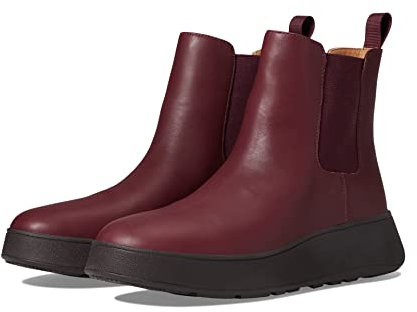 F-Mode Leather Flatform Chelsea Boots - Größe 39