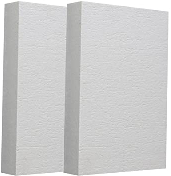 YTGZS Placa de Aislamiento Térmico de Fibra de Cerámica Inorgánica Ignífuga Resistente al Calor 50mmx200mmx300mm,2 Piezas