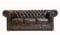 Chesterfield Sofa First Class - The Chesterfield Brand | 3 Sitzer Sofa | 100% Leder, handgefertigt, Original Chesterfield | Breite 200 cm | Cloudy Dunkelbraun