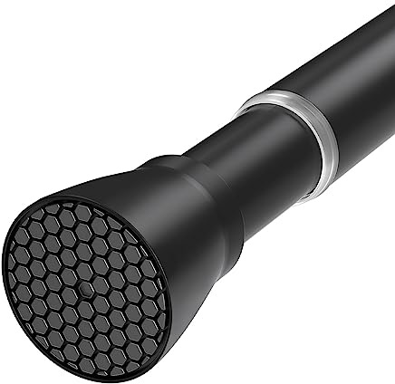 Bastone per tende a molla per finestre, da 71 a 121 cm, senza foratura, estensibile, regolabile, per porte e cucina