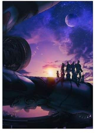 Displate Offiziell Marvel MetallPoster Magnetische Befestigung Inklusive Lizenziert Bilder Hochwertiges Poster Guardians Marvel Poster 45 cm x 32 cm