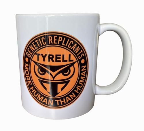 Super6props Tyrell Corporation Genetic Replicants More Human Than Human Blade Runner Inspired 11oz Tasse, Kaffeetasse, Kaffeetasse, Teetasse, Teetasse