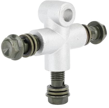 Metalraulic Brems-T-Stecker-Kupplung, 3-Wege-Banjo-Adapter-T-Stück für ATV UTV BIKE GO Kart, Le-Line-Schlauch, Anschluss, Universal-Schlauchadapter ATV, Schwarze Kupplung