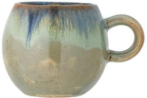 Bloomingville Becher Paula Grün Blau mit Henkel 275 ml Tasse