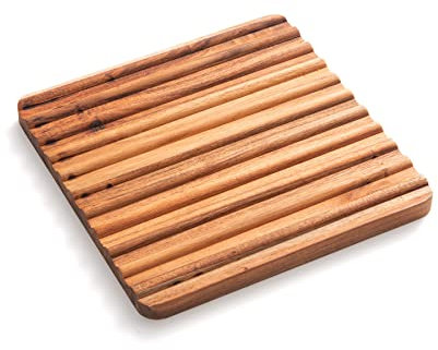 Ironwood Gourmet Sedona Trivet, Set of 2 Acacia Wood Hot Dish Holder