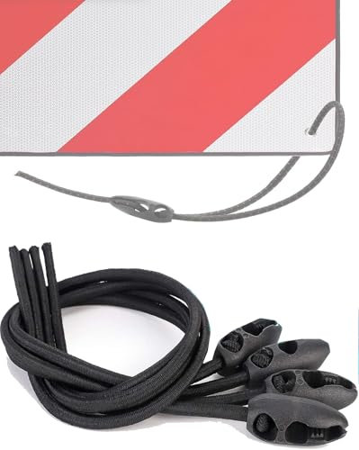 Gepäckspanner für Warntafel Italien und Spanien, 4 Stück Befestigung Schild Fahrrad Fahrradträger, Multifunktional für Fahrräder, Motorräder und Camping, Spanngurte Einstellbare Länge (60cm)