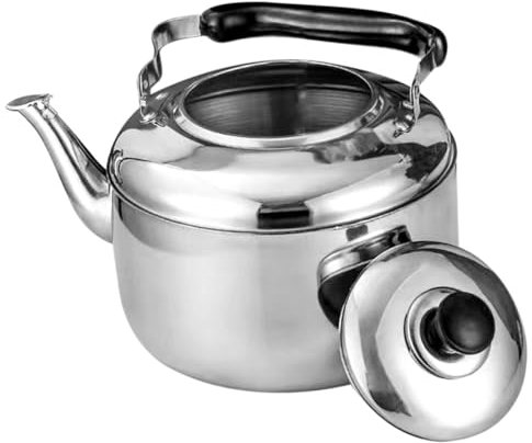 OKUMEYR Stainless Steel Chime Kettle Kettle Large Whistling Gas Stove Top Induction Hob Tea Pot for Home