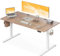 OffiGo Scrivania Regolabile in Altezza, 160 cm Scrivania Elettrica, Scrivania Ergonomica con Funzione di Memoria, Standing Desk, Modern Scrivania Computer per Casa e Ufficio, Beige
