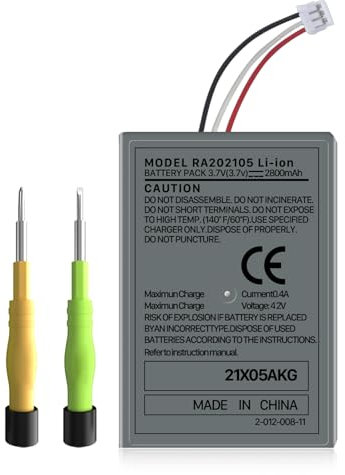Batería para mando PS5, 2800 mAh LIP1708, de ion de litio, para Sony Playstation 5 Dualsense Controller CFI-ZCT1W, sustitución de la batería PS5 LIP1708 con kit de herramientas