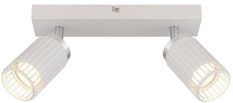 Ceiling Light Ceiling Spotlight Lamp Moveable White Chrome Living Room Lamp 26 cm