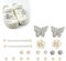 jatimdotin 20 Piezas Shoe Charms, Pines para Zapatos, Accesorios Zapatos Diamantes Cristal, Charms Adornos para Zapato Pins Decoración de Zapatos para Mujeres