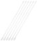 M METERXITY 6-Pack 17 Inch Clear Vertical Blinds Wand Replacement with Hook, White Blind Stick Wand Clear Blind Rod for Window Opener Accessory/Windows Curtain/Window Pull Supplies
