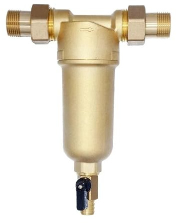Brass Whole House Pre Filter Household Tap Water Pipe Gas Water Heater Underfloor Heating Boiler Household Water Purifier Provide Clean, Refreshing Water(DN20)