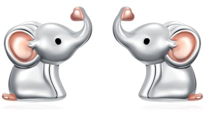 Flpruy 925 Sterling Silber Tier Ohrstecker Hypoallergen Erdbeere/Pilze/Bleistifte/Frösche/Dackel/Drache Frauen Ohrringe Schmuck Geschenke für Frauen Mädchen MutterGeburtstag Muttertag
