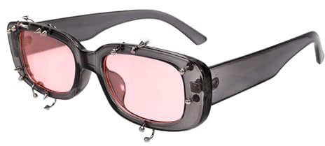 Xjdzineq Streetwear Sonnenbrille mit blendfreier Linse, verstärkter Rahmen, UV400-Schutz, für Erwachsene, Musik, Festival, Alltag, Sonnenschutz, Brille