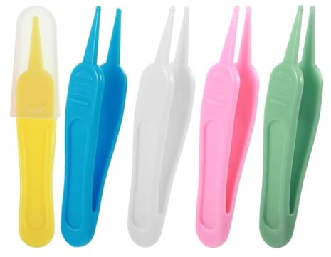 5 Piezas, Pinzas de Limpieza Nasal para Bebé con Fundas, Pinzas Mocos Bebe para Higiene Nasal y Ótica, para el Cuidado Diario del Niño