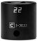 Capri Tools 22 mm Shallow Impact Socket, 3/8-Inch Drive, 6-Point, Metric